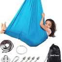 Sensory Swing for Kids Special Need Hardware Included, Indoor Outdoor Hanger for Calming & Relaxing, Cuddle Swing Happy for Autism, ADHD Therapy Aspergers Hug Like Snuggle Swing Hammock Sensory Chair