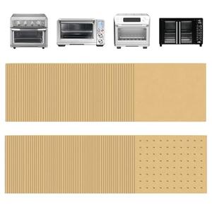 Golden Associate 9 x11 inch Parchment Paper Liners Disposable 170 Pcs, Perforated&Unperforated Sheets Combo, 85-Pcs Each, Accessories for Cuisinart, Emeril, Ninja, Breville, Instant Pot, Gowise