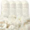 Wesnoy 2000g/4.4lb Cotton Stuffing for Stuffed Animals Soft Pillow, Natural Cotton Fiber Filling Batting, for Toys, Cloud Decorations, and More