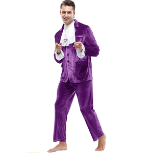 ATTBEA Blue 60s Costume Groovy Costumes Swinge rFor Men 1960s Movie Halloween CostumesSpy Costume Adult, L