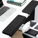 2pcs L-Shaped Desk Edge Cushion 11.8' Elbow Rest for Desk with Ergonomic Support Foam Elbow Pad & Arm Rest Non-Slip Keyboard Wrist Rest for Compute Laptop Gaming Home Office Table Edge