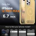 Magnetic Compatible with iPhone 12 Pro Max Case, [Built-in Invisible Kickstand][Compatible with MagSafe][Military Grade Shockproof] Slim Translucent Matte Phone Case for iPhone 12 Pro Max 6.7"