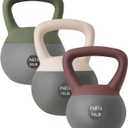 PAETA Soft Kettlebell for Home Fitness Anti-Slip Grip & Wide Handle Design,Soft Kettlebell Set, Gentle Floor-Friendly Impact  10lbs, 15lbs, 20lbs, for Home Functional Training