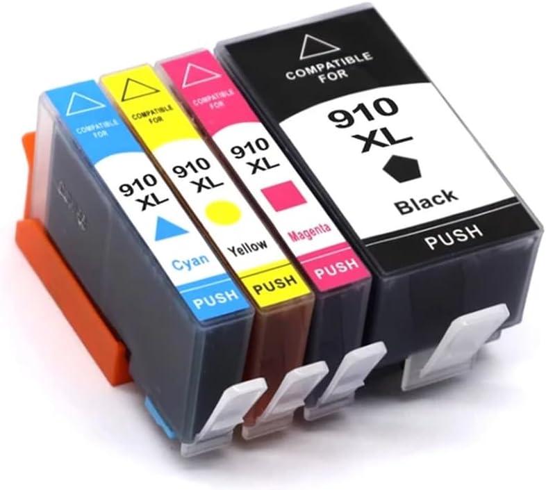 4 Pack Compatible Ink Cartridge Compatible with 910XL 910 Compatible with OfficeJet Pro 8010 8012 8020 8022 8023 8024 8025 8026 8028 8035(1set 4pcs)