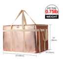 Bodaon 5-Pack Cooler Insulated Food Delivery Bag, Rideshare Delivery Bag, XXX-Large Thermal Bags for Catering/Hot Pizza, Travel/Camping Essentials/Picnic/Grocery Reusable Warmer Frozen, Gold