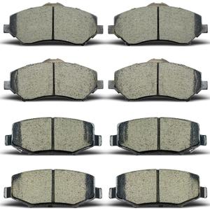 Front Rear Ceramic Brake Pads Sets Fit For 2007-2011 Dodge Nitro,For 2008-2012Jeep Liberty,For 2007-2017 Jeep Wrangler,For 2018 Jeep Wrangler JK(OE:D1273 D1274)