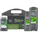 Dove Men+Care Shower Caddy College Gift Set – Extra Fresh Body + Face Wash, Deodorant for Men + Fresh & Clean 2-in-1 Shampoo & Conditioner (3 Piece Set)