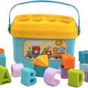 Playkidz Shape Sorter Baby and Toddler Toy, ABC and Shape Pieces, Sorting Shape Game, Developmental Toy for Children 18 Months+
