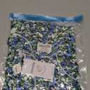 Swimsuit Coverup for Women Summer Dress Spaghetti Strap Dresses Eyelet Sundresses Causal Beach Vacation Clothes (Small, Floral Blue White)