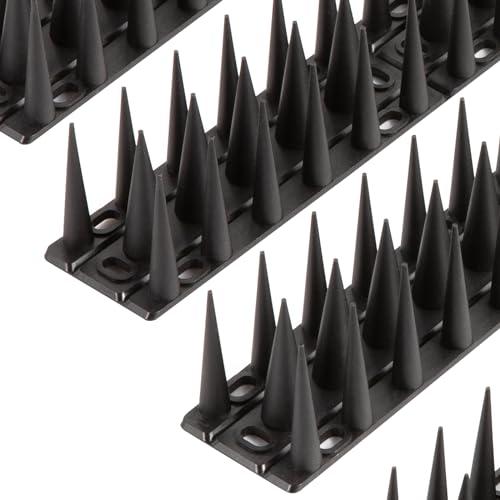 OFFO Bird Spikes, Keep Birds Pigeon Woodpecker Away Device Outdoor, Covers 14.7 Feet(4.5m), Black