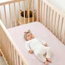 Lulu Moon Muslin Crib Sheets - Fitted Crib Mattress Sheets for Boys and Girl - 28"x 52", 2 Pack