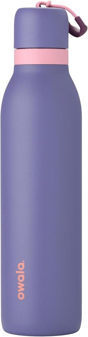 Owala FreeSip Twist Insulated Stainless Steel Water Bottle with Straw for Sports and Travel, BPA-Free, 24-oz, Blue Jay