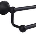 Ntipox Antique 24 Inch Bathroom Double Towel Bar Matte Black, Towel Racks for Bathroom Wall Mounted, Bathroom Towel Holder Black, Two Towel Rod Hanger for Hotel