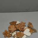 Huwena 36 Pcs Vintage Christmas Ornaments Wooden Christmas Tree Ornaments Wood Cutouts Rustic Farmhouse Tree Decorations for Home Xmas Winter Party (Gingerbread, Brown)