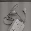 Surge Protector Power Strip - HANYCONY 8 Outlets 4 USB (2 USB C) Charging Ports, Multi Plug Outlet Extender, 5Ft Braided Extension Cord, Flat Plug Wall Mount Desk Charging Station for Home Office ETL (White)