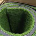 Golf Mat, 5x4ft/6x4ft Large Golf Hitting Mats for Practice Outdoor Indoor, 26mm Thick, High-Elasticity Artificial Turf Mat for Garage Simulator Chipping Driving Swinging Training, Gifts for Him Men, 5x4ft 26mm Large Sized