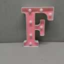 LED Letter Lights, Alphabet Marquee Letters Sign LED Marquee Number Lights Sign for Night Light (F)