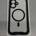 Miracase for iPhone 16 Case 6.1'', Full-Body Bumper Phone case with Built-in Full Glass Screen &Camera Control,No Gap,Compatible with MagSafe,Drop Proof 16 Cover,Black (Magnetic Classic Black)