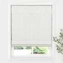 LazBlinds Cordless Roman Shades for Windows, Blackout Room Darkening Thermal Insulated Window Blinds, Lightweight Fabric Blinds for Indoor Windows, 36" W x 60" H, Off White