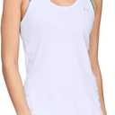 Under Armour Women's HeatGear Racer Tank, White, Medium