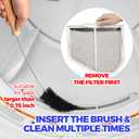 Holikme Dryer Vent Cleaner Kit, 3 Pieces Dryer Lint Brush- Household Supplies 304 Stainless Steel Cleaning Brush Home Essentials Crevice Brush for Lint Trap