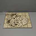 Bright Creations Unfinished Wooden Letters, Symbols, Storage Tray, 3 Inch Alphabet (112 Pieces) - Wood Letters