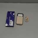 LOHASIC for iPhone 17 Pro Crossbody Wallet Case, RFID Blocking iPhone 17 Pro Case with Card Holder, 4 Card Slots & 2 Cash Pockets, Leather Case for Women Girls, Ivory White