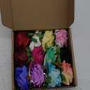 Yilloog 12 Pack Rose Hair Clip Flower 2.8'' Hairpin Floral Brooch Floral Hairclips Mexican Flowers Hairpin Party Supplies for Women Rose Hair Accessories Wedding Pack(Multi Colors)