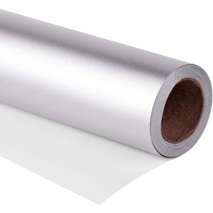 RUSPEPA Wrapping Paper Roll - 81.5 Sq Ft Matte Silver for Wedding,Birthday, Shower, Congrats, and Holiday - 30 inches x 32.8 feet