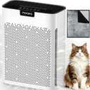 Air Purifiers for Home Large Room 2200 Ft with Washable Filters, MOOKA H13 HEPA Air Purifier for Home Pets Bedroom with Fragrance, Air Cleaner for Smoke Dust Pollen Pets Hair Odor, KJ190 White