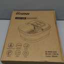 HOSPAN Collapsible Foot Spa with Heat, Bubble, Red Light, and Temperature Control, Foot Bath Massager with 8 Shiatsu Massage Rollers, Pedicure Foot Spa for Relaxation and Stress Relief, Black