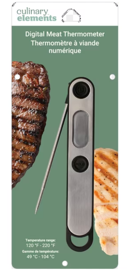 Digital meat Thermometer (120°f-220°f)
