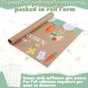 Mindsoft Locally Grown Baby Shower Decoration Brown Paper Backdrop