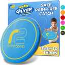 Soft Disc Flying Toy - Doesn't Hurt to Catch - Best Stocking Stuffers For Kids & Adults All Ages - Gifts for Boys & Girls 4 5 6 7 8 9 10 11 12 13 + Year Old Boy - Beach Toys For Kids Outdoor Games (Blue&yellow)
