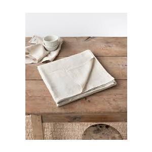Ivory Linen Polyester Tablecloth 60x96 Inch Spring Rectangle Table Cloth Waterproof,Stain Resistant for Dining Party Wedding