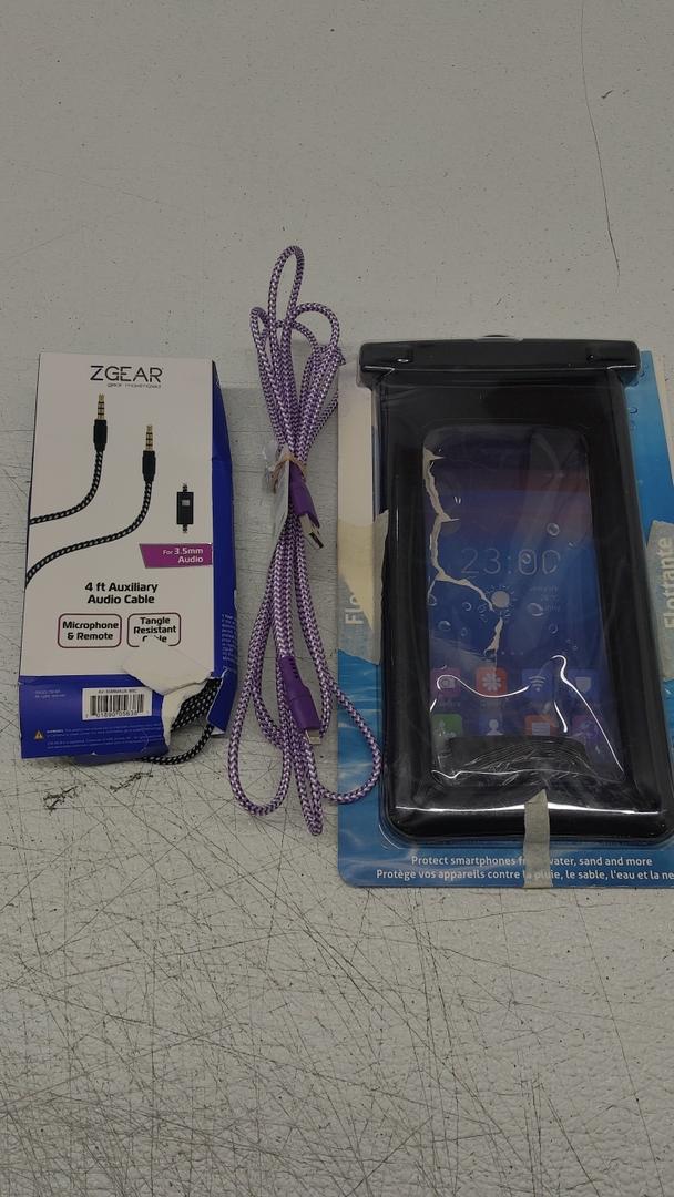 Set Of 3, Waterproof Phone Pouch, 2 Cables