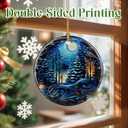 3 x Christmas Ornament, Christmas Tree Decor & Perfect Holiday Decor  Heirloom Keepsake | Gift Exchange, Gift Idea (Moonlit Forest)
