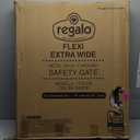 Regalo 76 Inch Super Wide Configurable Baby Gate, Includes 4 Pack of Wall Mounts and Hardware (White)