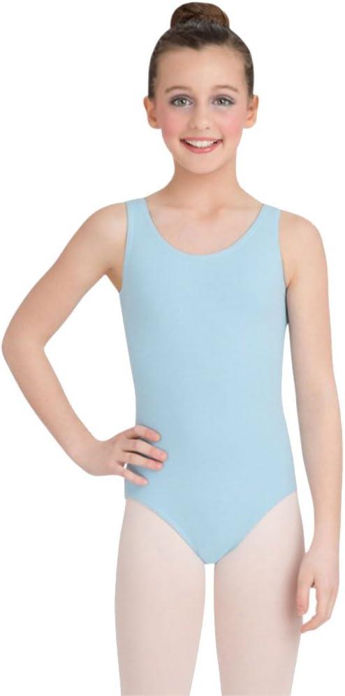 Capezio girls High-neck Tank Leotard (Large, Light Blue)