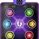 Dance Mat Toys for Kids Ages 3-12, Electronic Dance Pad with Light-up 6-Button | Music Dance with 5 Game Modes, Christmas Birthday Gifts for 3 4 5 6 7 8 9 Year Old Girls
