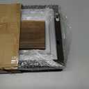 idee-home Floating Shelves for Wall, Rustic Square Hanging Floating Shelves Set of 4 Wood, Wall Decor Mounted Bathroom, Living Room, Kitchen Storage (Black)