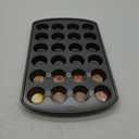 Wilton Perfect Results Premium Non-Stick Pan 24-Cup Mini Muffin Tin, Steel, Silver