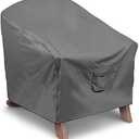 Vailge Patio Adirondack Chair Covers, Heavy Duty Patio Chair Cover, Waterproof Outdoor Lawn Patio Furniture Covers (Standard - 1 Pack, Grey)