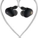 Moondrop CHU II High Performance Dynamic Driver IEMs Interchangeable Cable in-Ear Headphone Black