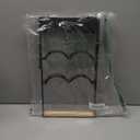 Wine Rack, 6 Bottle Wooden Countertop Free Standing Shelf,3 Tier Bottle Holder Stand for Home Bar Tabletop, Cabinet Inserts, Kitchen, Wine Cellar Storage No Assembly(Black)