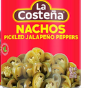 La Costea Sliced Nacho Jalapeno Peppers - Pickled Jalapenos - Jalapeno Pepper - Hot Peppers - Mexican Food, Guacamole, Spicy Nacho & Taco Toppings, Enchiladas & Salsa - 26oz, 1 Pack Canned Jalapenos BBD:8 APR 26