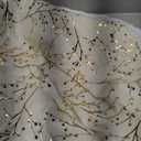 60 Inch Christmas Tree Skirt, White and Gold Faux Fur Xmas Tree Skirt, Thick Plush Velvet Tree Skirt for 4ft/6ft/7.5ft/9ft Christmas Trees, Large White Christmas Tree Skirt for Holiday Decoration