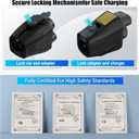 2026 Upgraded for NACS to CCS Adapter, [Max 500A 1000V] Fast Charge Electric Vehicle Charging Adapter, Tesla Supercharger to CCS1 Charger Adapter Compatible with Tesla Superchargers
