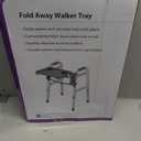 DMI Walker Tray, Rollator Tray, Mobility and Walker Accessory Tray Table Fits Most Standard Walkers, Folding with Two Cup Holders and Tool Free Assembly, 16 x 11.8 inch
