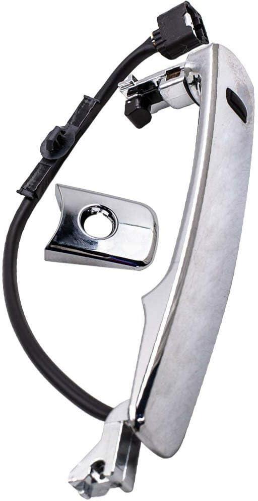 Compatible with 80645-CA000 Left Outside Chrome Door Handle for Nissan Rogue 10-2013 Smart Entry